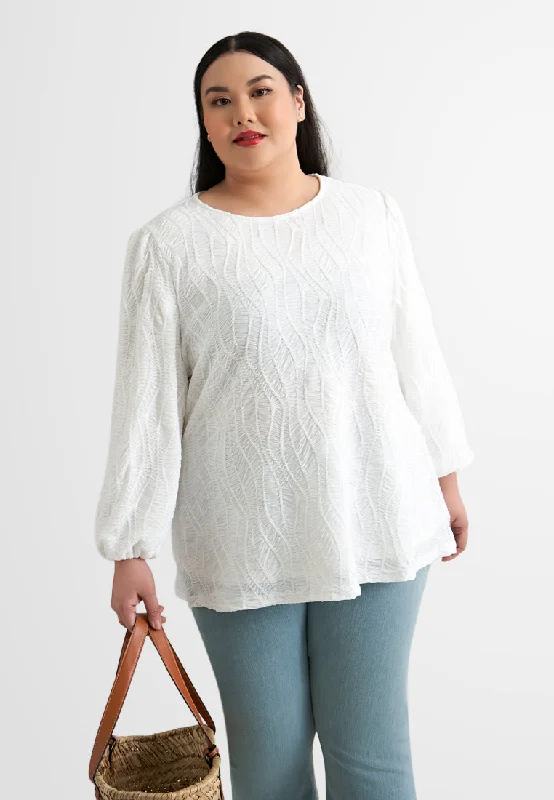 Molly Elegant Unique Texture Blouse