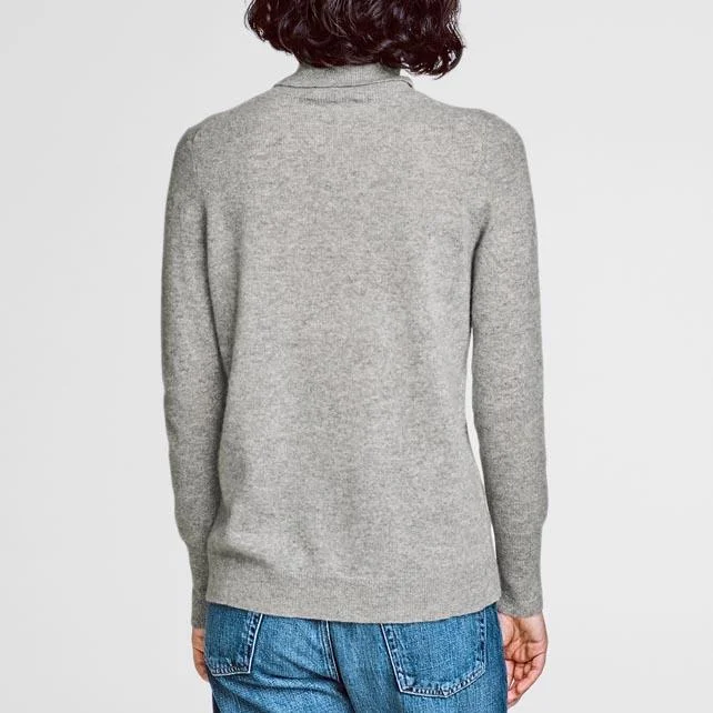 Essential Turtleneck (Heather Grey)