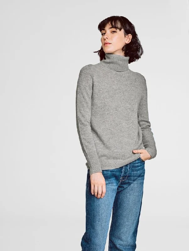 Essential Turtleneck (Heather Grey)