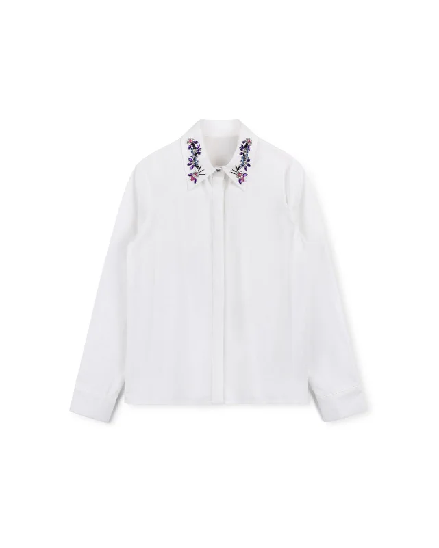 Gem Collar Blouse