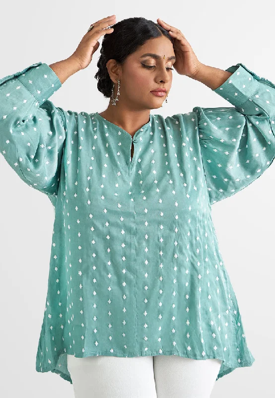 Jasleen Deepavali Textured Casual Loose Blouse