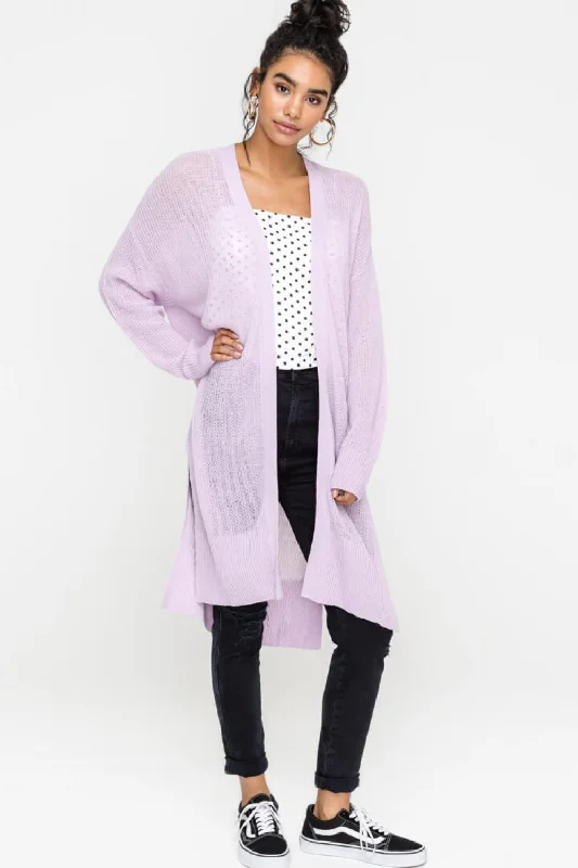 Light Knit Cardigan (Lilac)