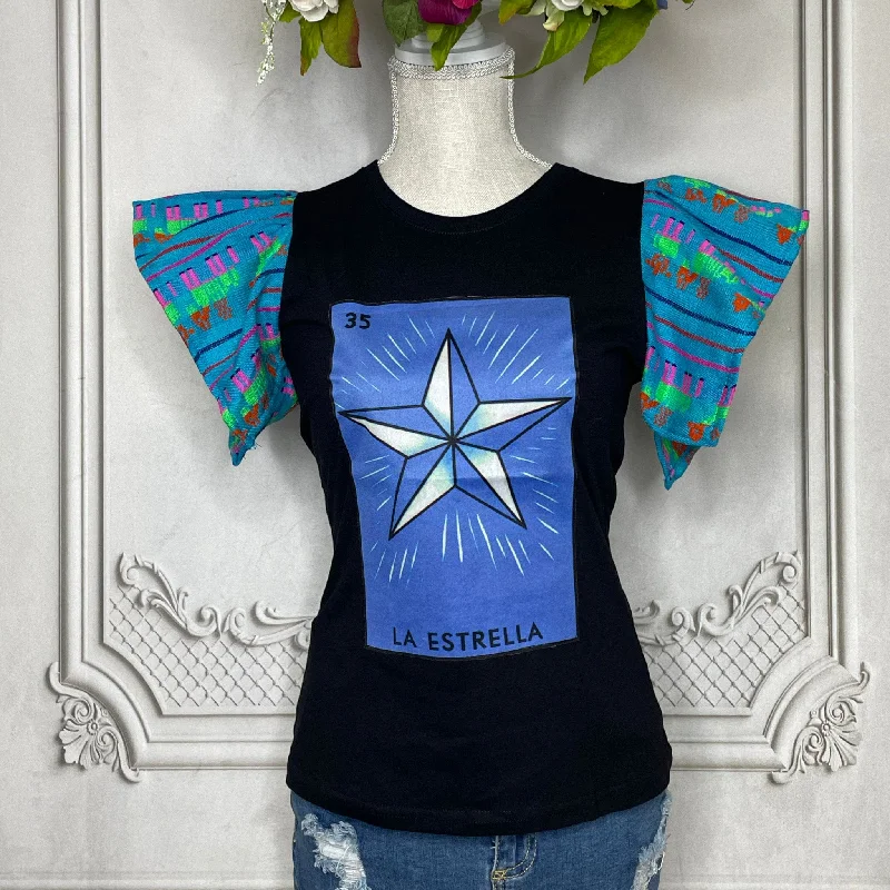 Loteria T-Shirt Cambaya Sleeve - LA ESTRELLA