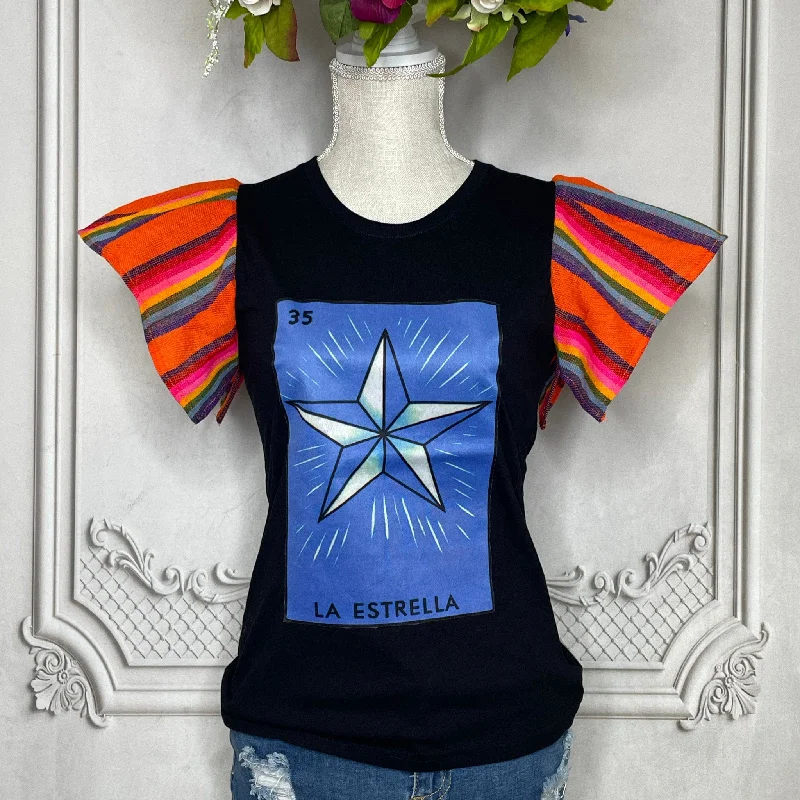 Loteria T-Shirt Cambaya Sleeve - LA ESTRELLA