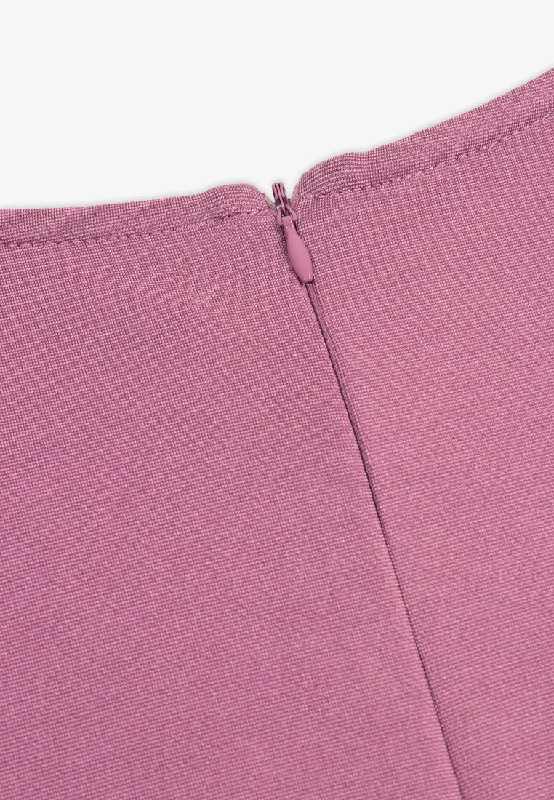 Ribah Demure Flared Top - Yam Purple