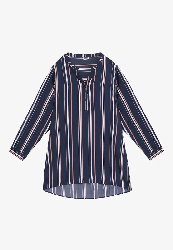 Shyanne Multi Stripes Blouse - Blue