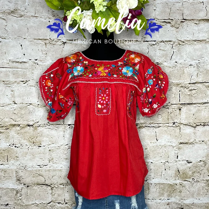 Puebla Mexican Blouse - Layered Sleeve