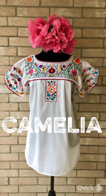 Puebla Mexican Blouse - Layered Sleeve