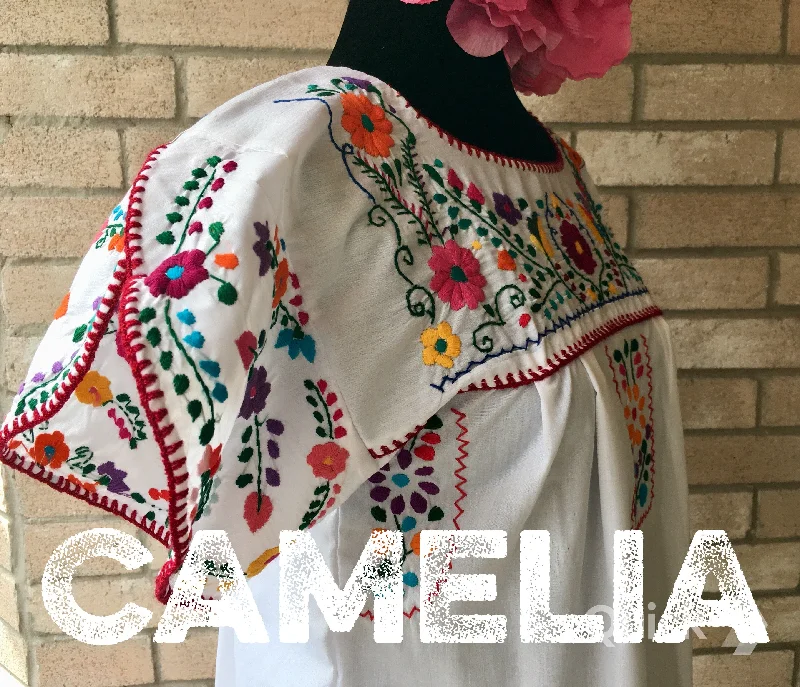 Puebla Mexican Blouse - Layered Sleeve