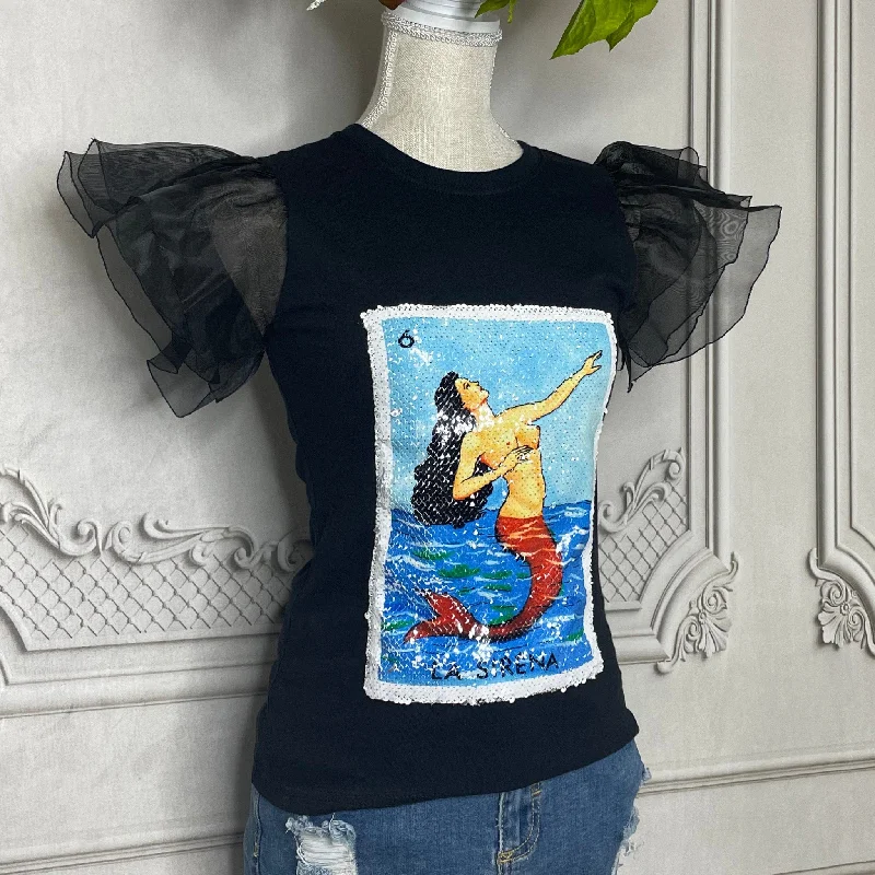 Mexican Loteria Sequence Shirt LA SIRENA