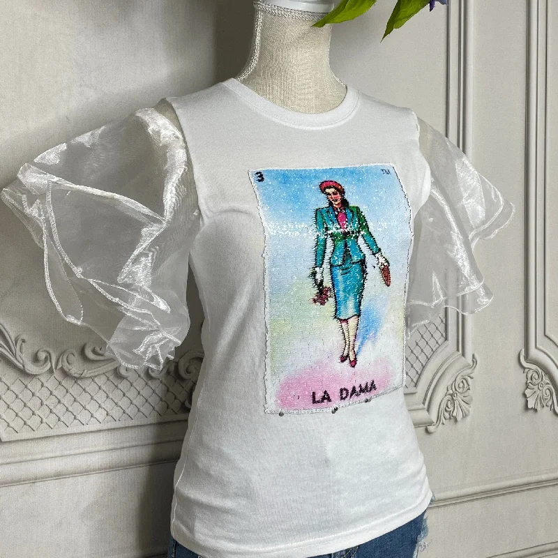 Mexican Loteria Sequence Shirt LA DAMA