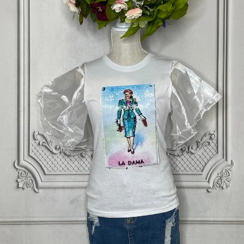 Mexican Loteria Sequence Shirt LA DAMA