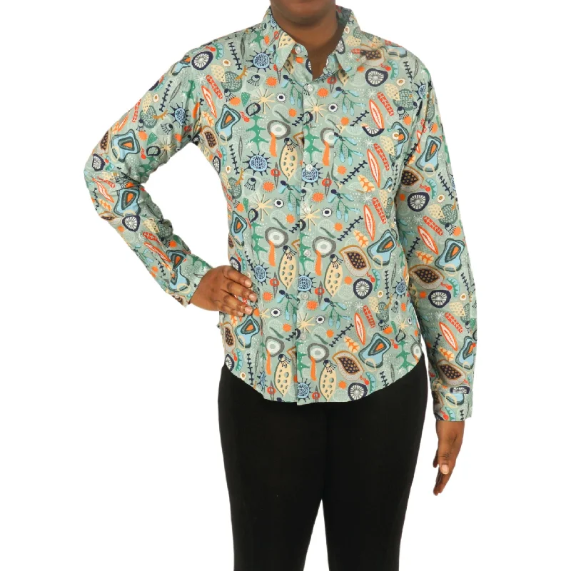 Mid-Century Microbes Button-Up Shirt [FINAL SALE]