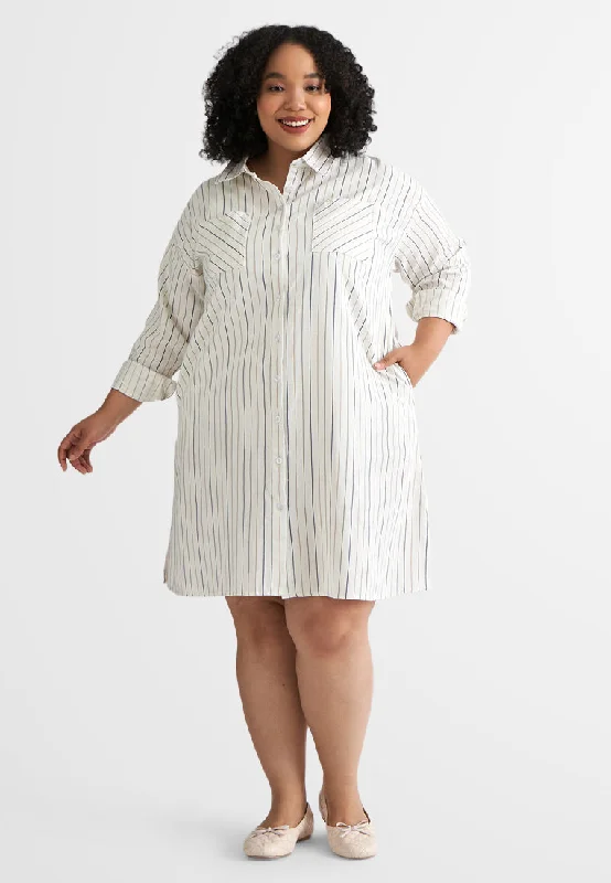 Ramona Colorful Stripes Long Tunic Shirt