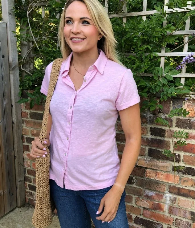 Pink Cotton Jersey Shirt