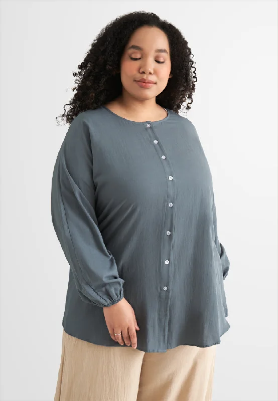 Paloma Minimalist Cotton Button Blouse