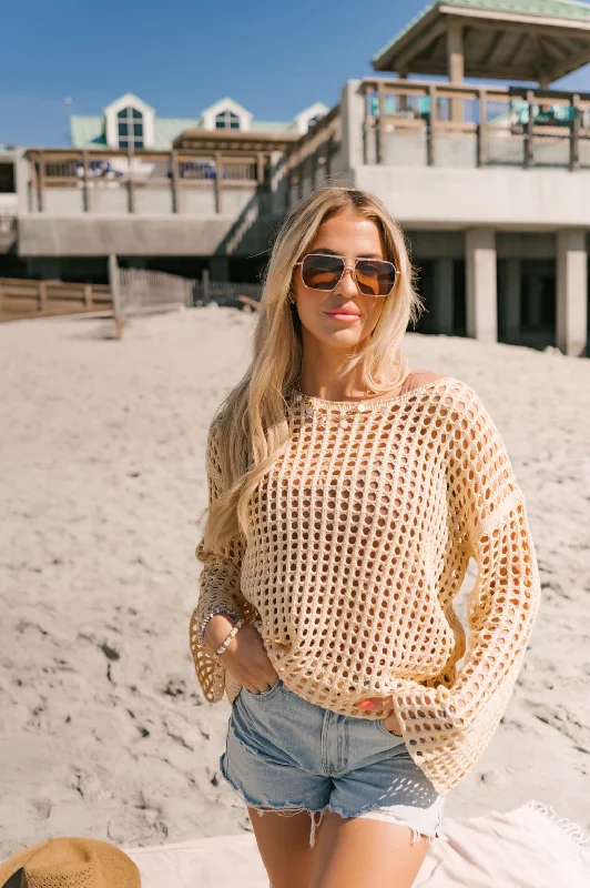 Sandy Beach Long Sleeve Sweater - FINAL SALE