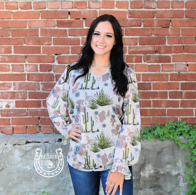 The Cowabunga Cactus Blouse