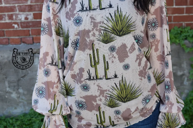 The Cowabunga Cactus Blouse