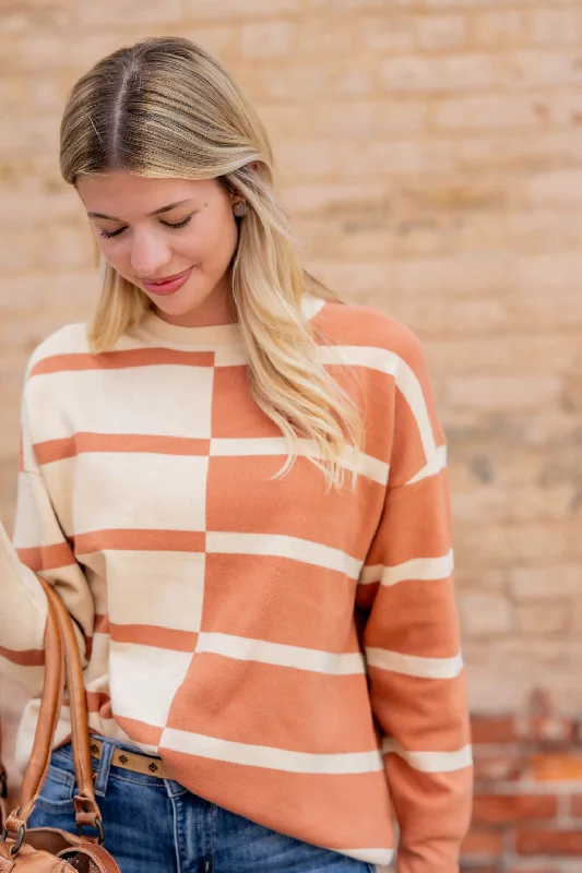 Two Tone Striped Sweater