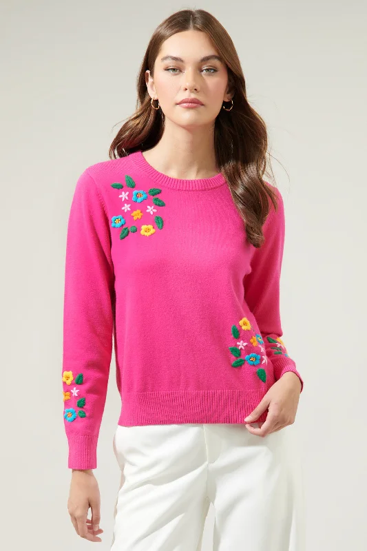 Dandy Bouquet Crew Neck Sweater